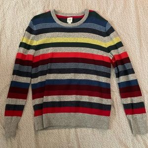 Gap Striped Crewneck ❤️💛💙